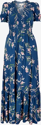 Apricot Kleid in Blau: Vorderseite