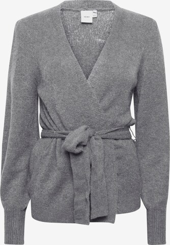 ICHI Knit Cardigan 'Kamara' in Grey: front