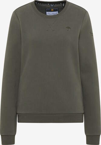 Sweat-shirt Schmuddelwedda en vert : devant