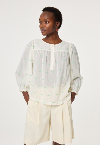 Fabienne Chapot Blouse in Beige: voorkant