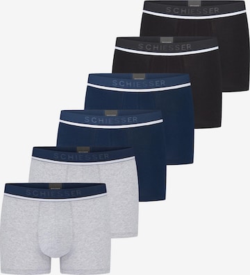 SCHIESSER Boxershorts '95/5 Cotton' in Grijs: voorkant
