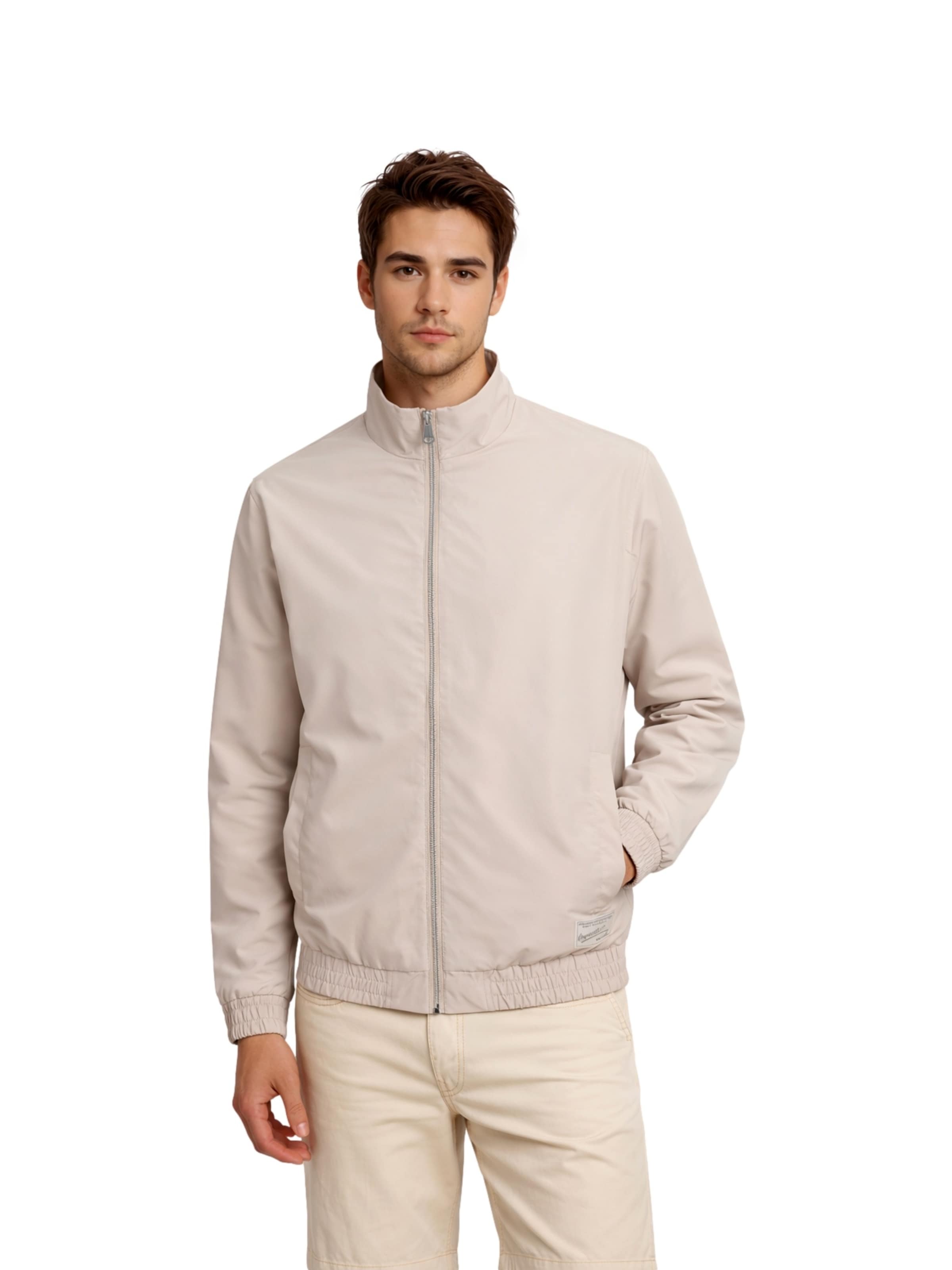 Veste mi-saison 'Cassis' JACK & JONES en beige : devant