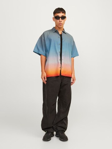 JACK & JONES Comfort fit Overhemd 'Jcobloom' in Blauw