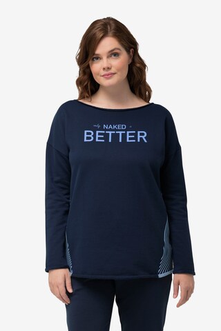 Ulla Popken Sweatshirt in Blau: predná strana