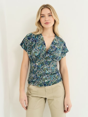 Camomilla Italia Blouse 'Sand' in Blauw: voorkant
