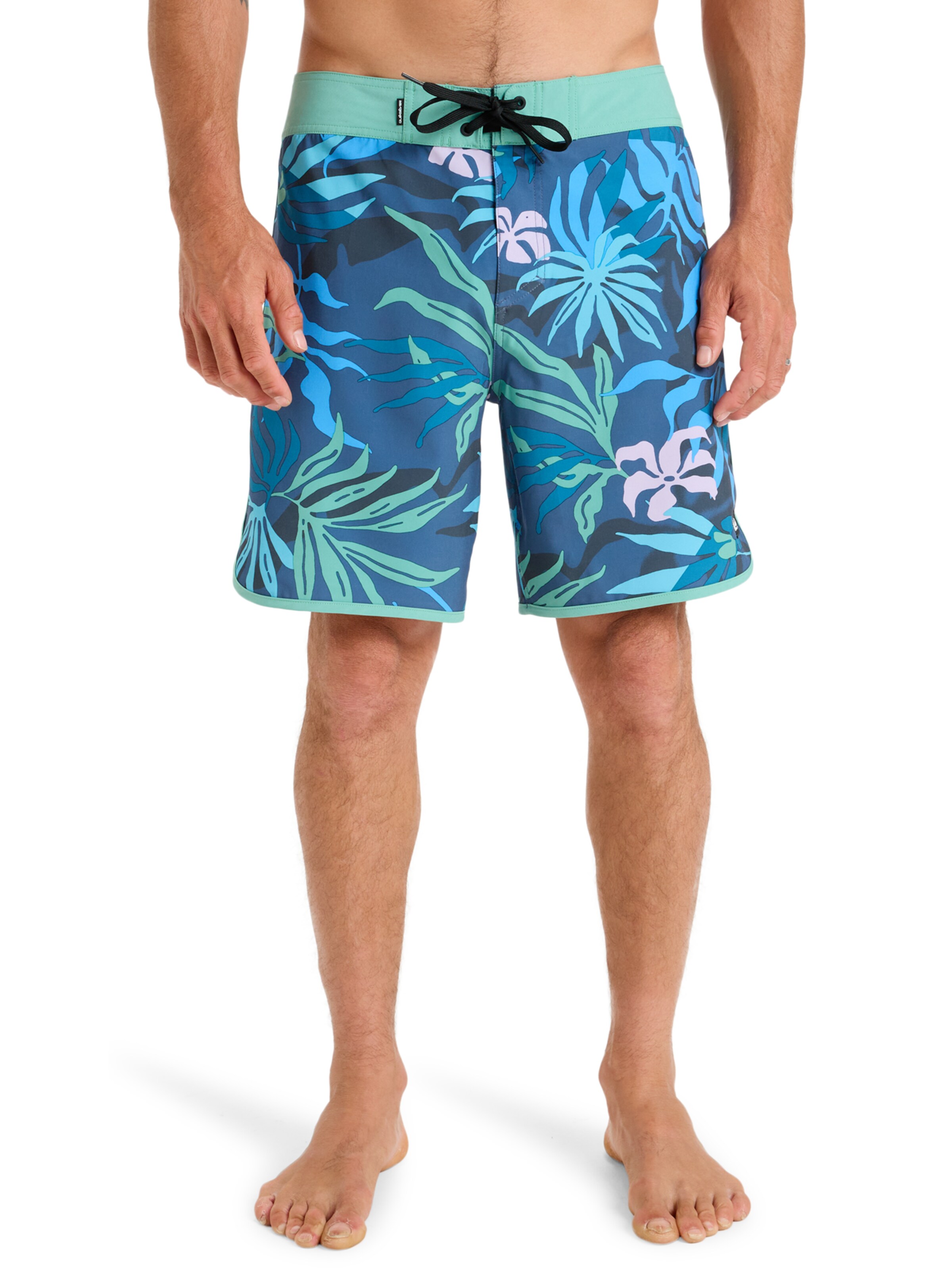 QUIKSILVER Boardshorts 'Surfsilk Scallop 18' in Blauw: voorkant