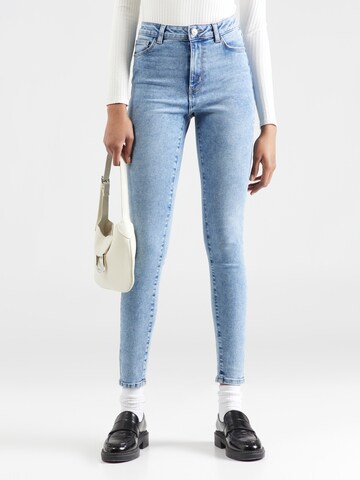 PIECES Skinny Jeans 'DANA' in Blauw: voorkant