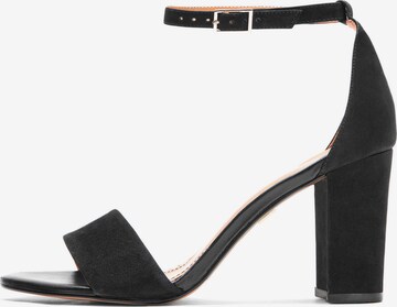 Kazar Sandals in Black: front