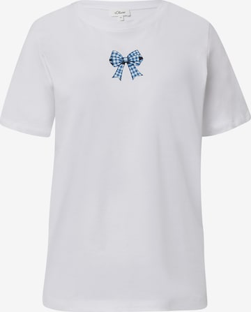 s.Oliver Shirt in Wit: voorkant
