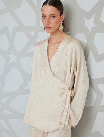 Koton Kimono in Beige: front