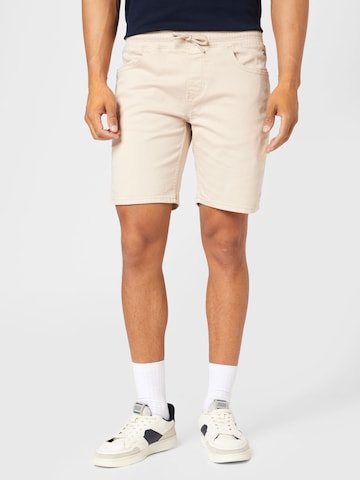 BLEND - regular Pantalón en beige: frente
