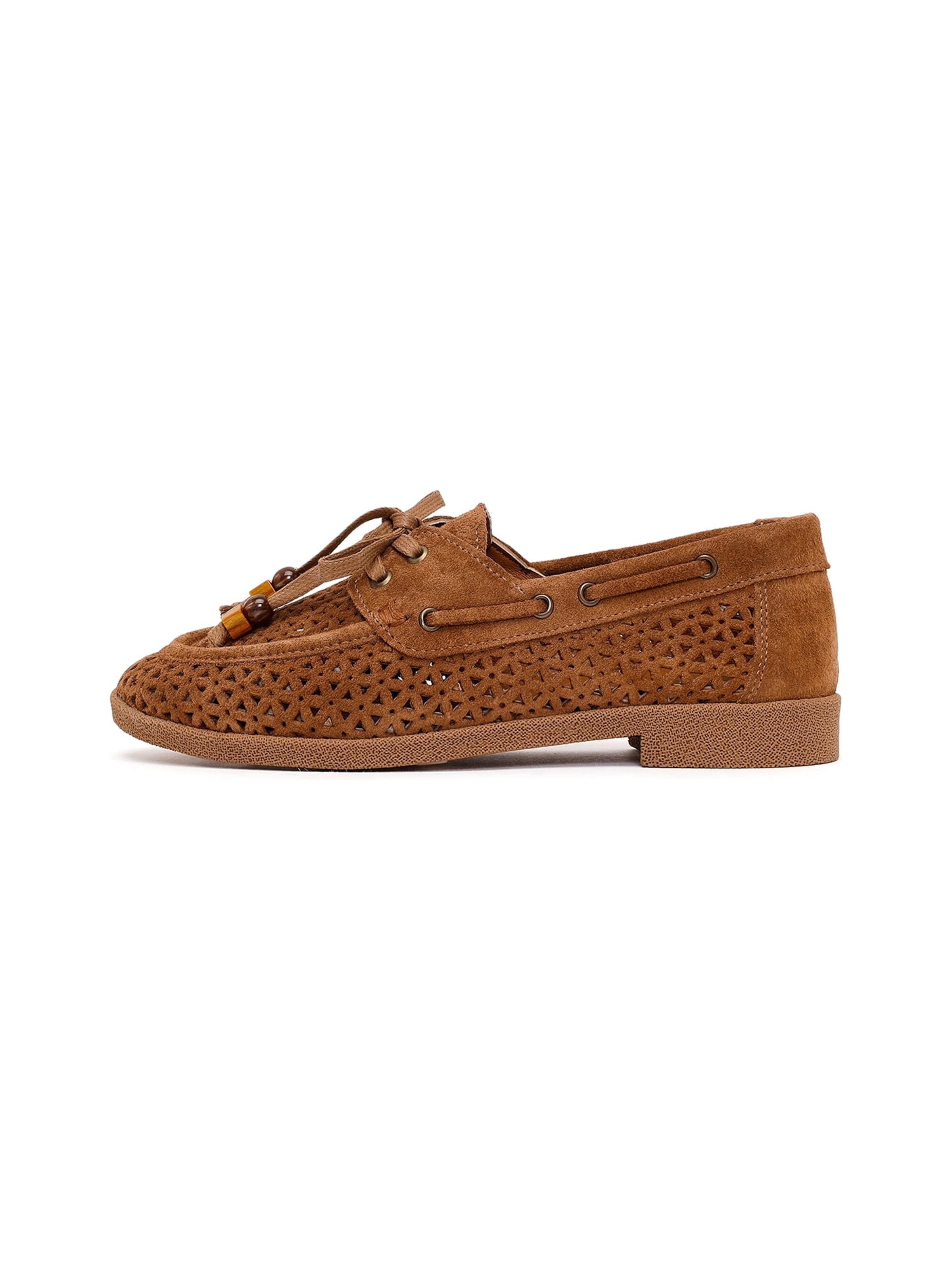 Mocassin Derimod en marron : devant
