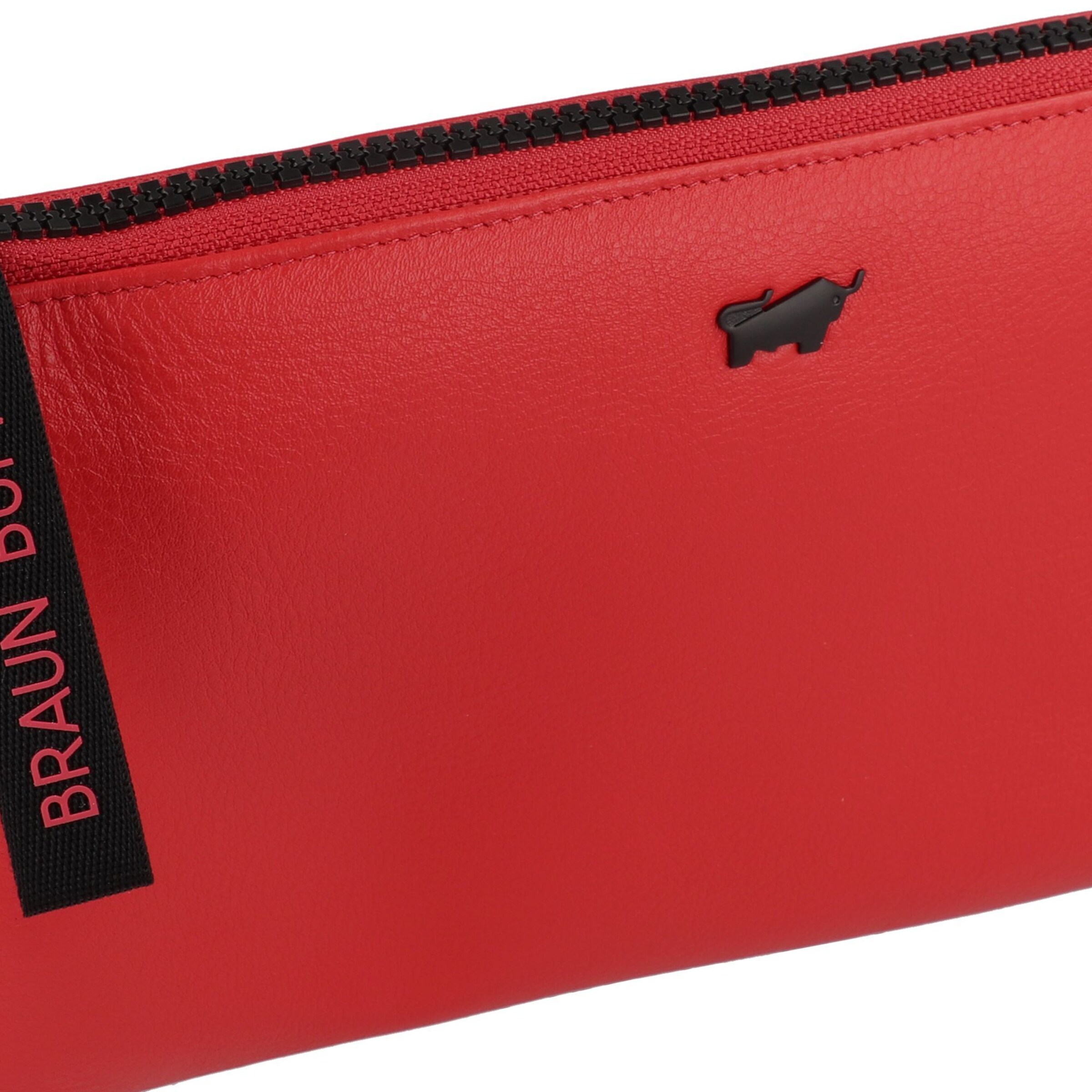 Braun Büffel Umhängetasche 'Capri' in Rot