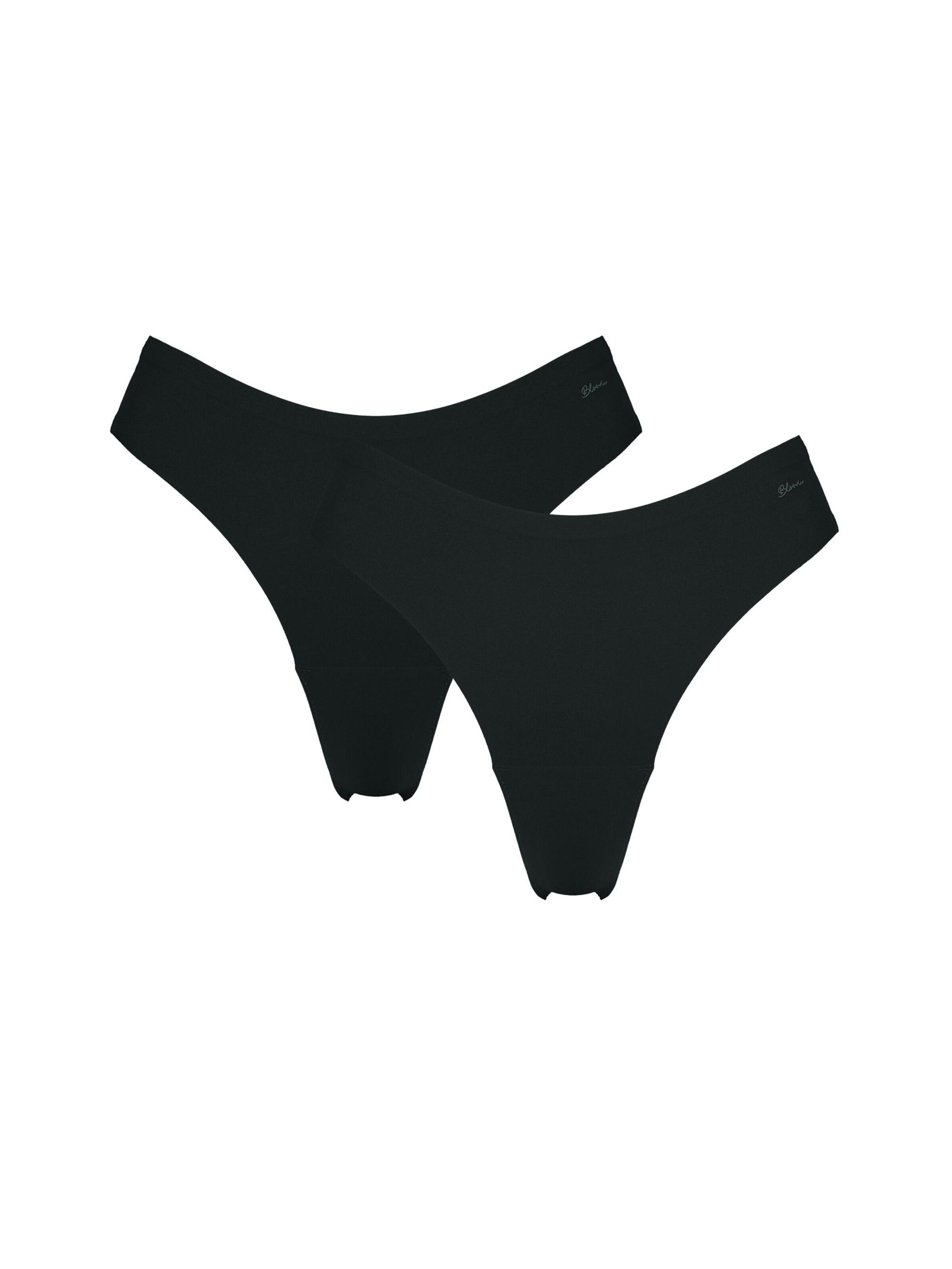 ESOTIQ Thong 'NUDE' in Black: front