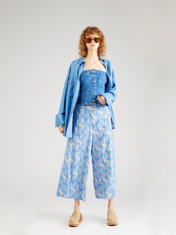 Masai Wide Leg Hose 'Portia' in Blau