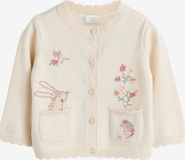 balta Next Kardiganas: priekis