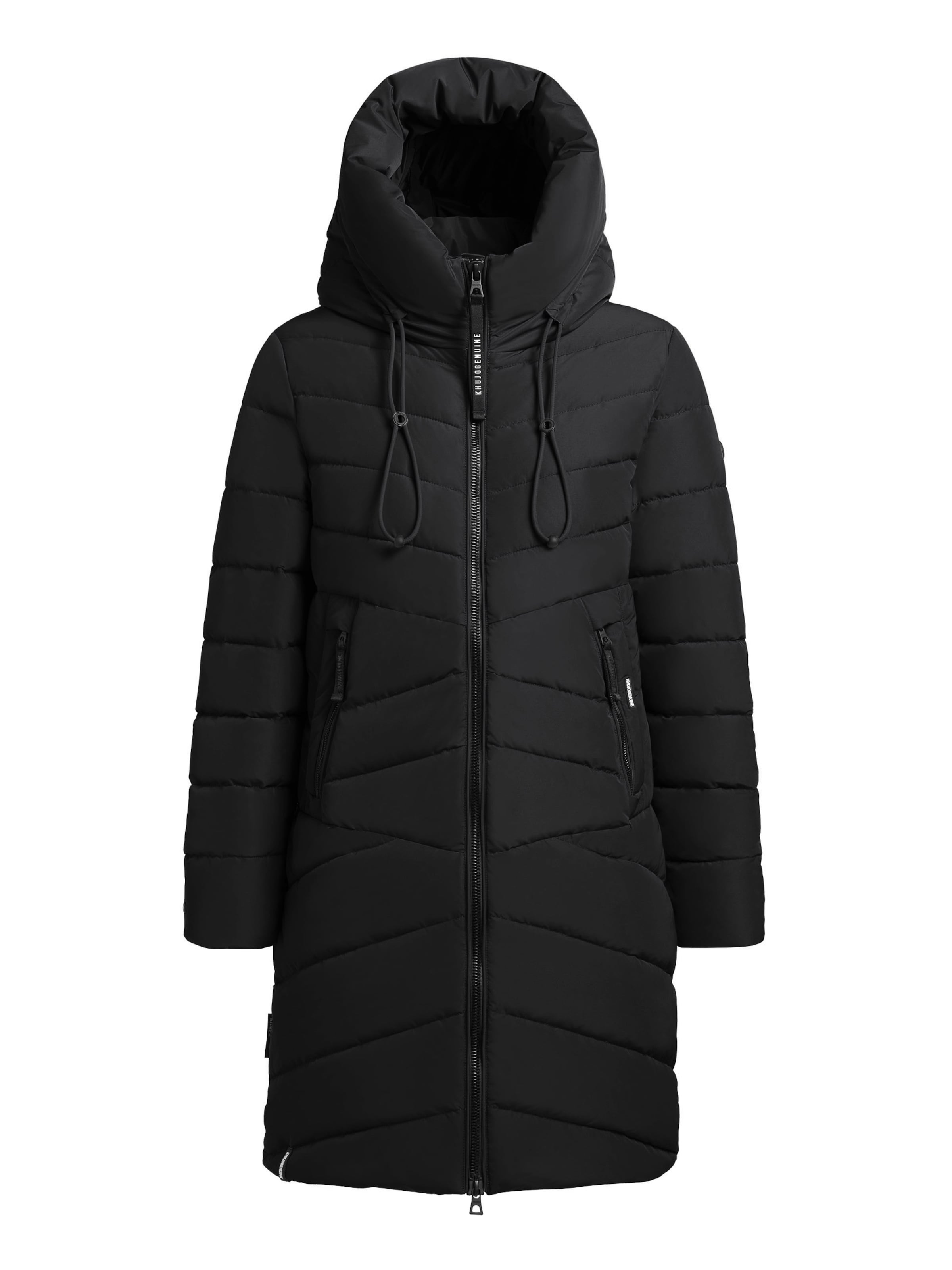 khujo Wintermantel 'Vare' in Zwart: voorkant