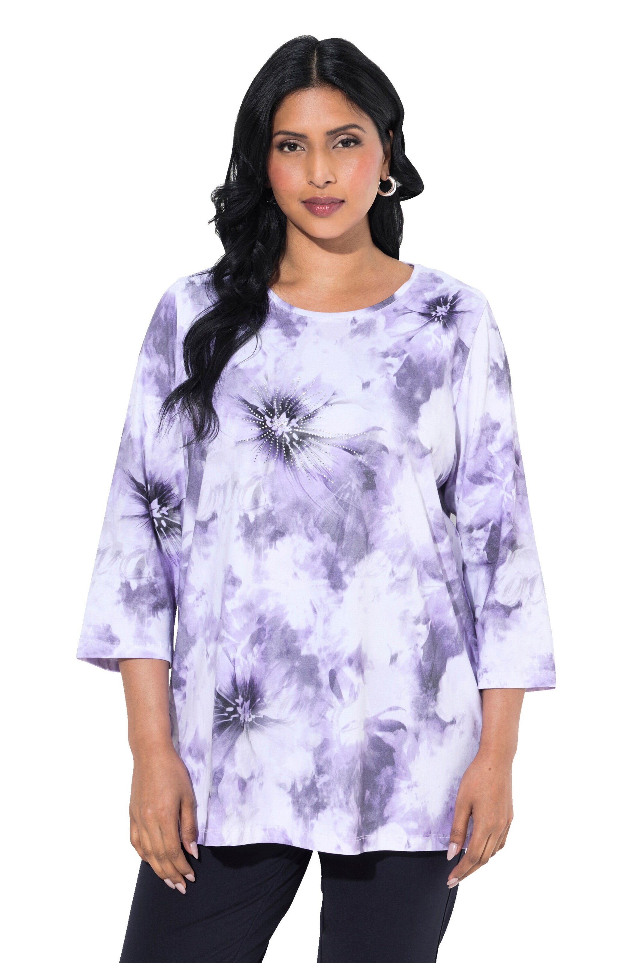 Ulla Popken Shirt in Purple: front