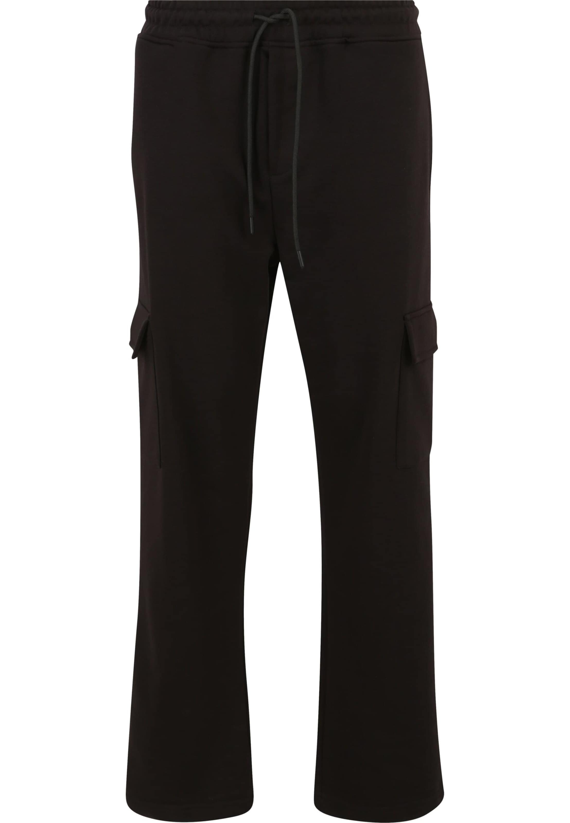 DEF tavaline Klapptaskutega püksid 'Ice', värv must: eest vaates