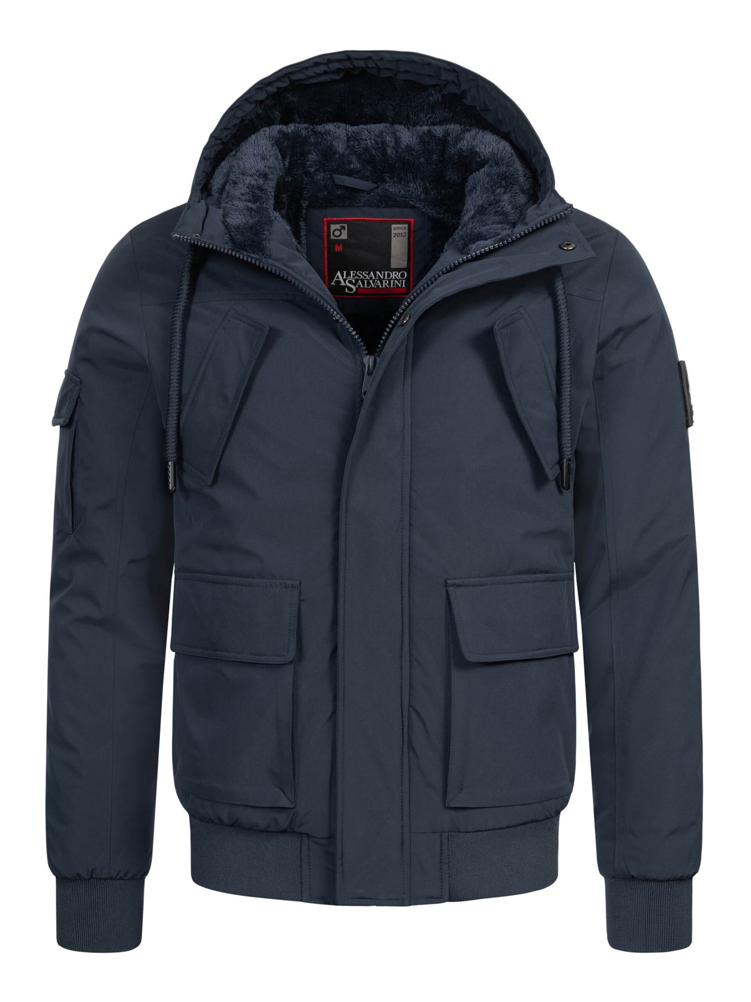 Alessandro Salvarini Winter jacket 'AS432' in Blue