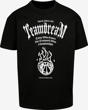 MT Upscale T-Shirt 'Teamdream' in Schwarz: predná strana