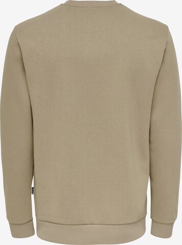 Only & Sons Regular Fit Sweatshirt 'Ceres' i beige