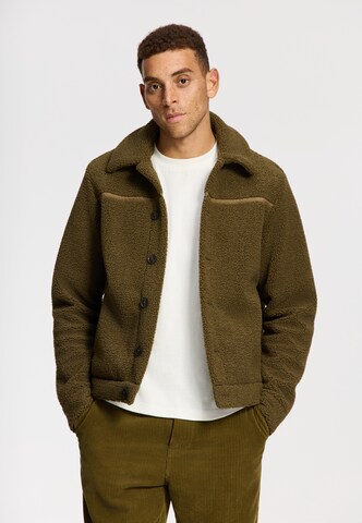 Shiwi Fleece jas in Groen