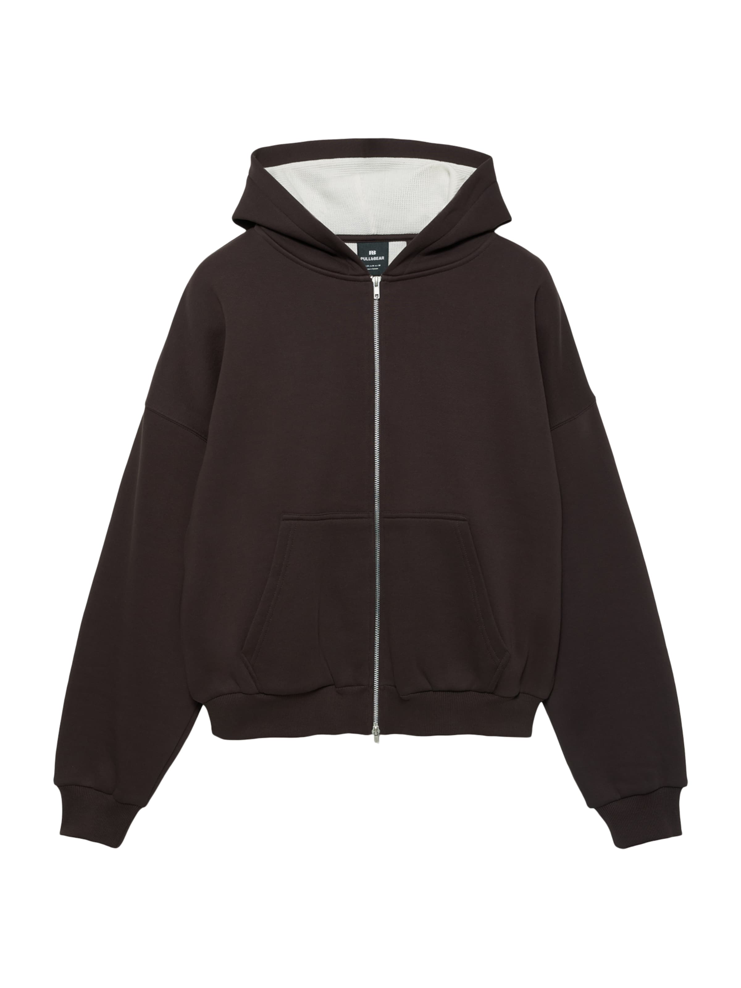 Pull&Bear Sweatjacka i brun: framsida