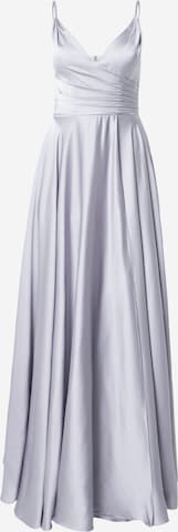 Robe de soirée mascara en argent : devant