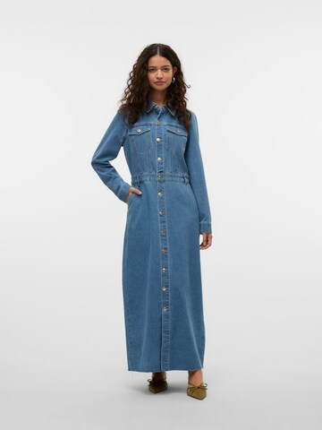 VERO MODA Платье-рубашка 'VMMolly' в Синий: спереди