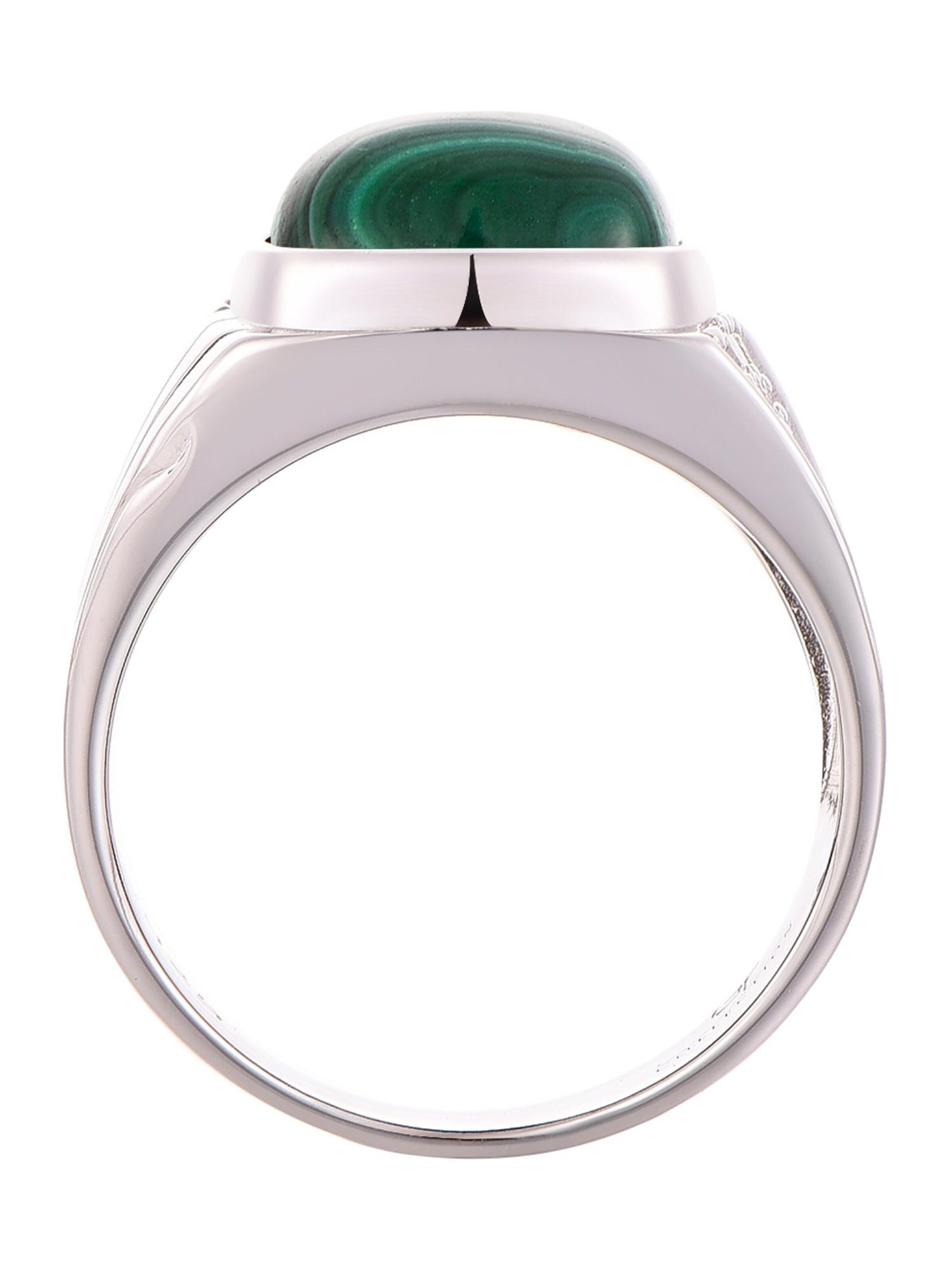 GT Collection Ring 'MALACHITE' in Zilver