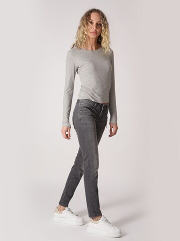 Miracle of Denim Skinny Jeans 'Suzy' in Grau