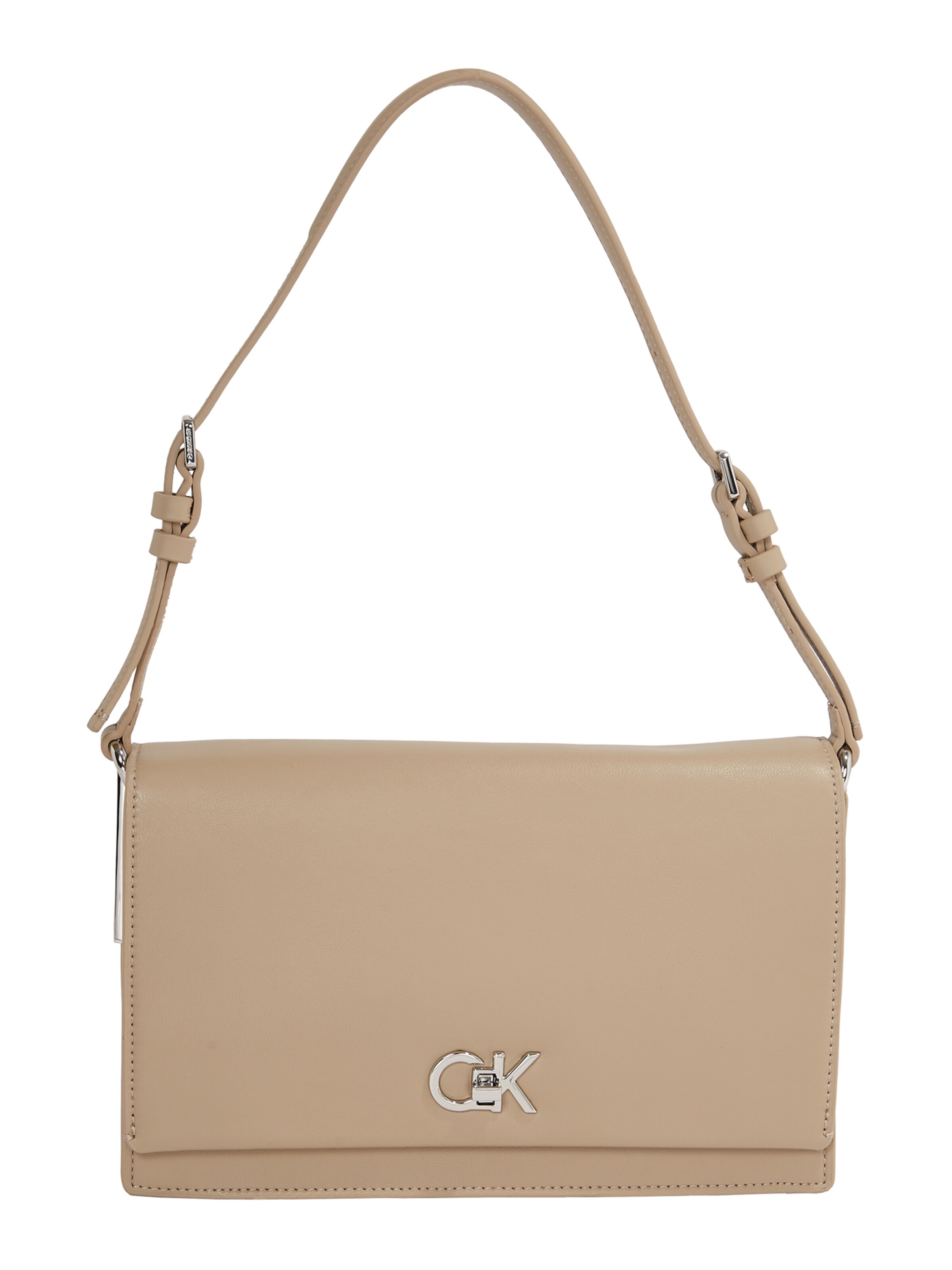 Calvin Klein Shoulder bag in Beige: front