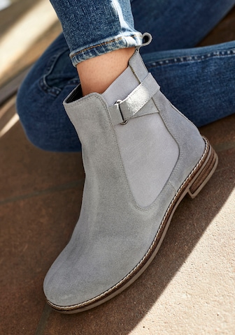 LASCANA Ankle Boots in Grey: front