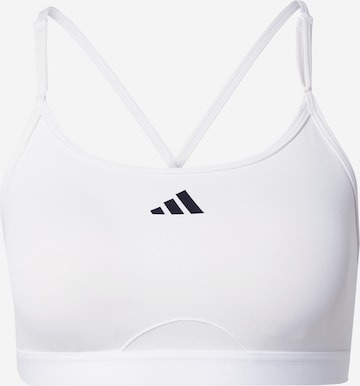 ADIDAS PERFORMANCE - Soutien Bustier Soutien de desporto 'Aeroreact' em branco: frente