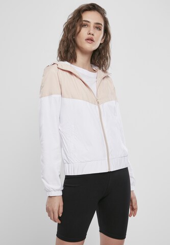 Urban Classics Between-Season Jacket in White: front