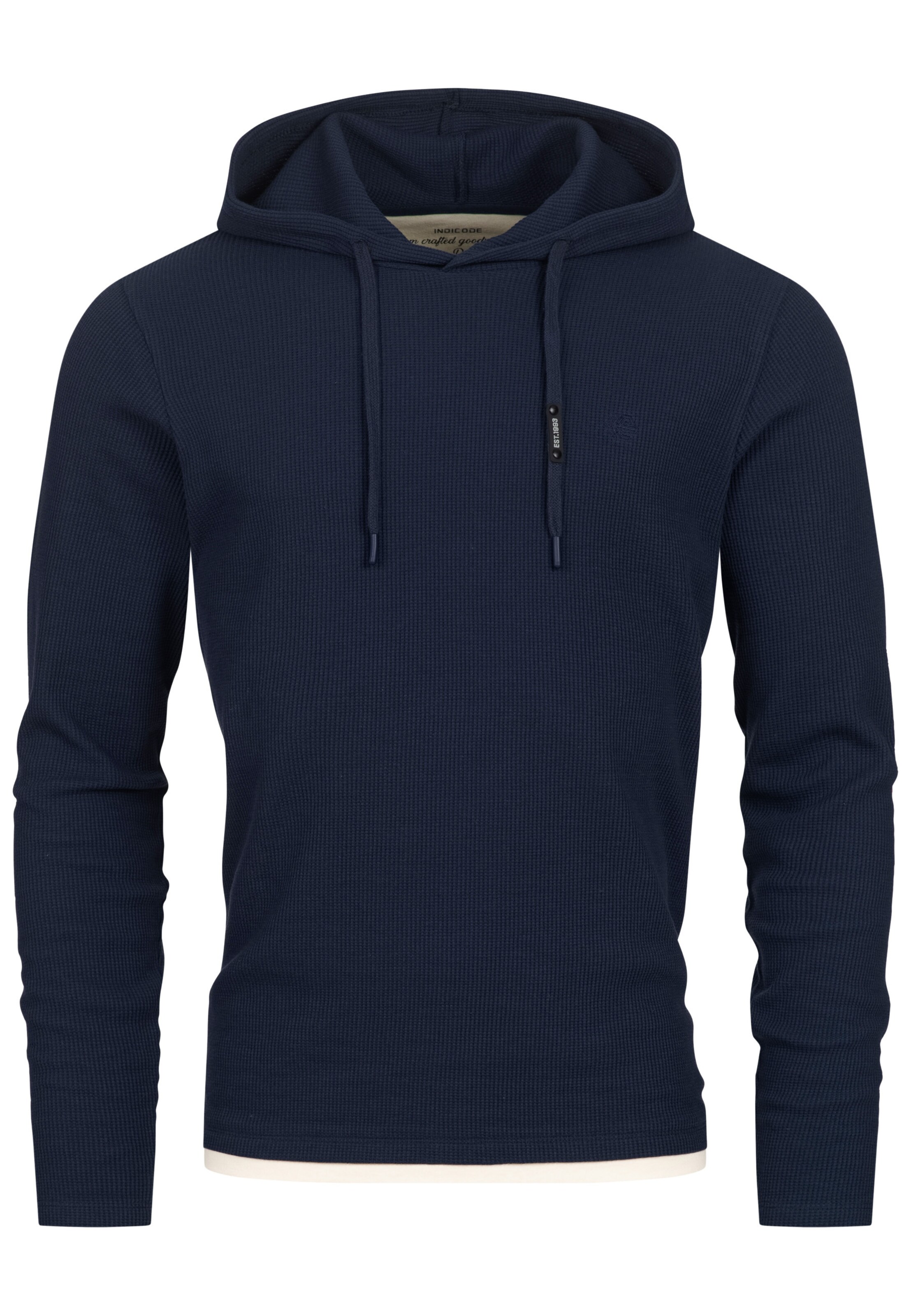INDICODE JEANS Sweatshirt 'INMarto' in Blauw: voorkant