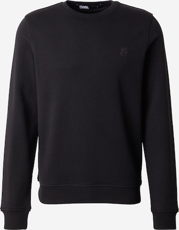 melns Karl Lagerfeld Sportisks džemperis: no priekšpuses