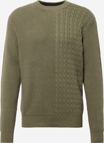 ABOUT YOU Sweater 'Willi' in Green: front