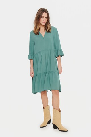 SAINT TROPEZ Jurk 'Eda' in Groen