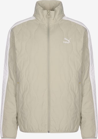 PUMA Jacke 'T7 Quilting' in Beige: predná strana