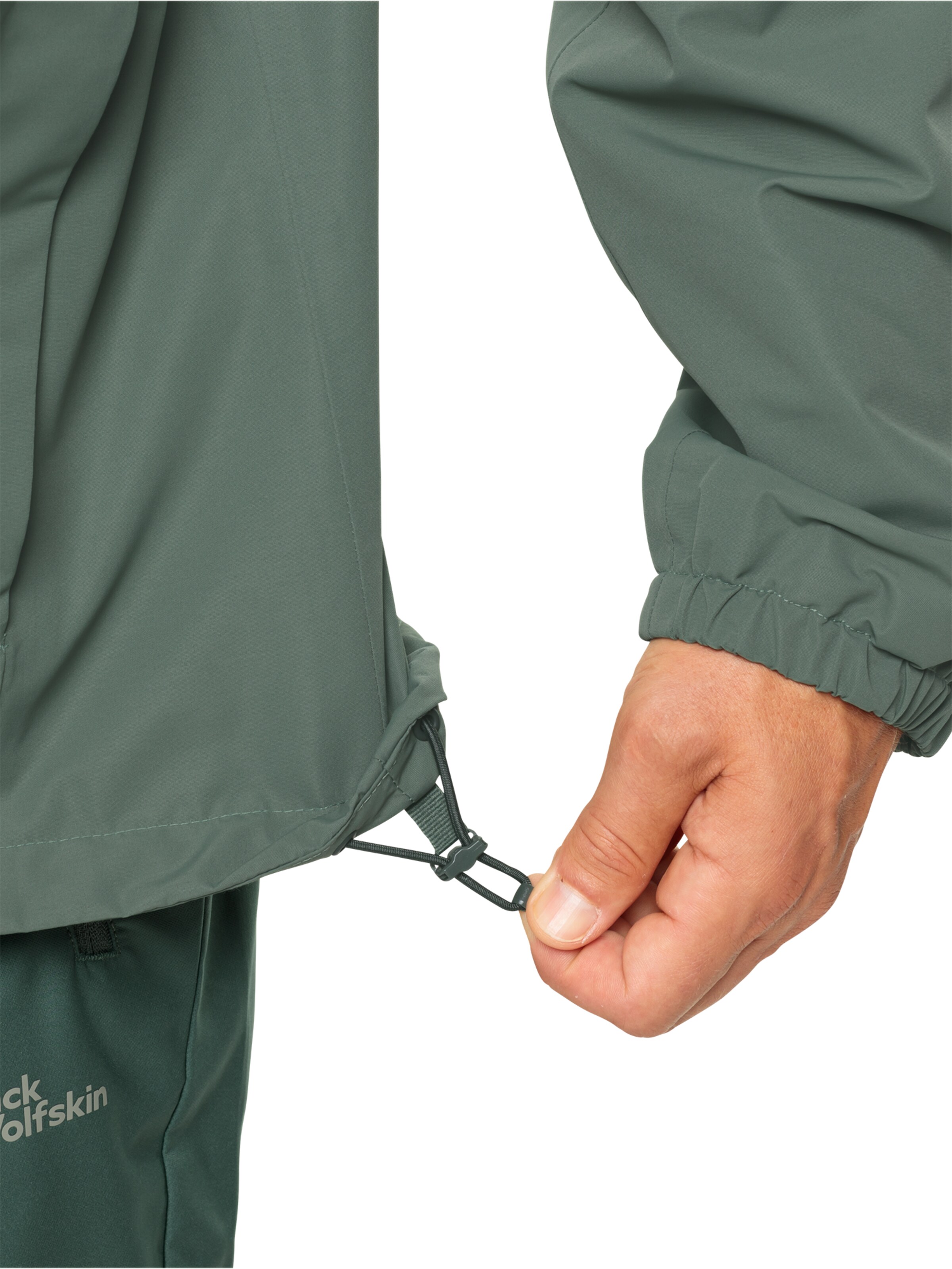 Veste outdoor 'STORMY POINT' JACK WOLFSKIN en vert