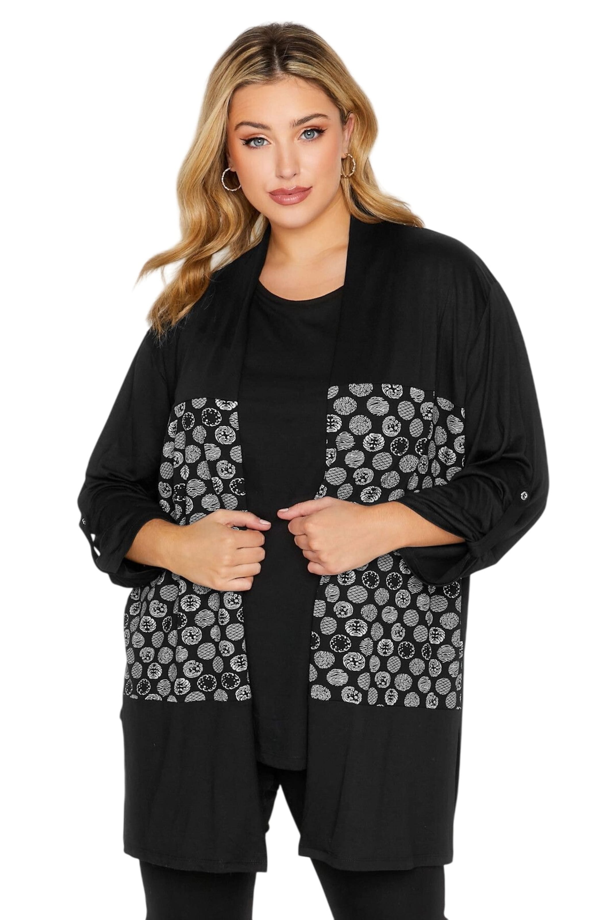 Stil Diva Gebreid vest in Zwart: voorkant