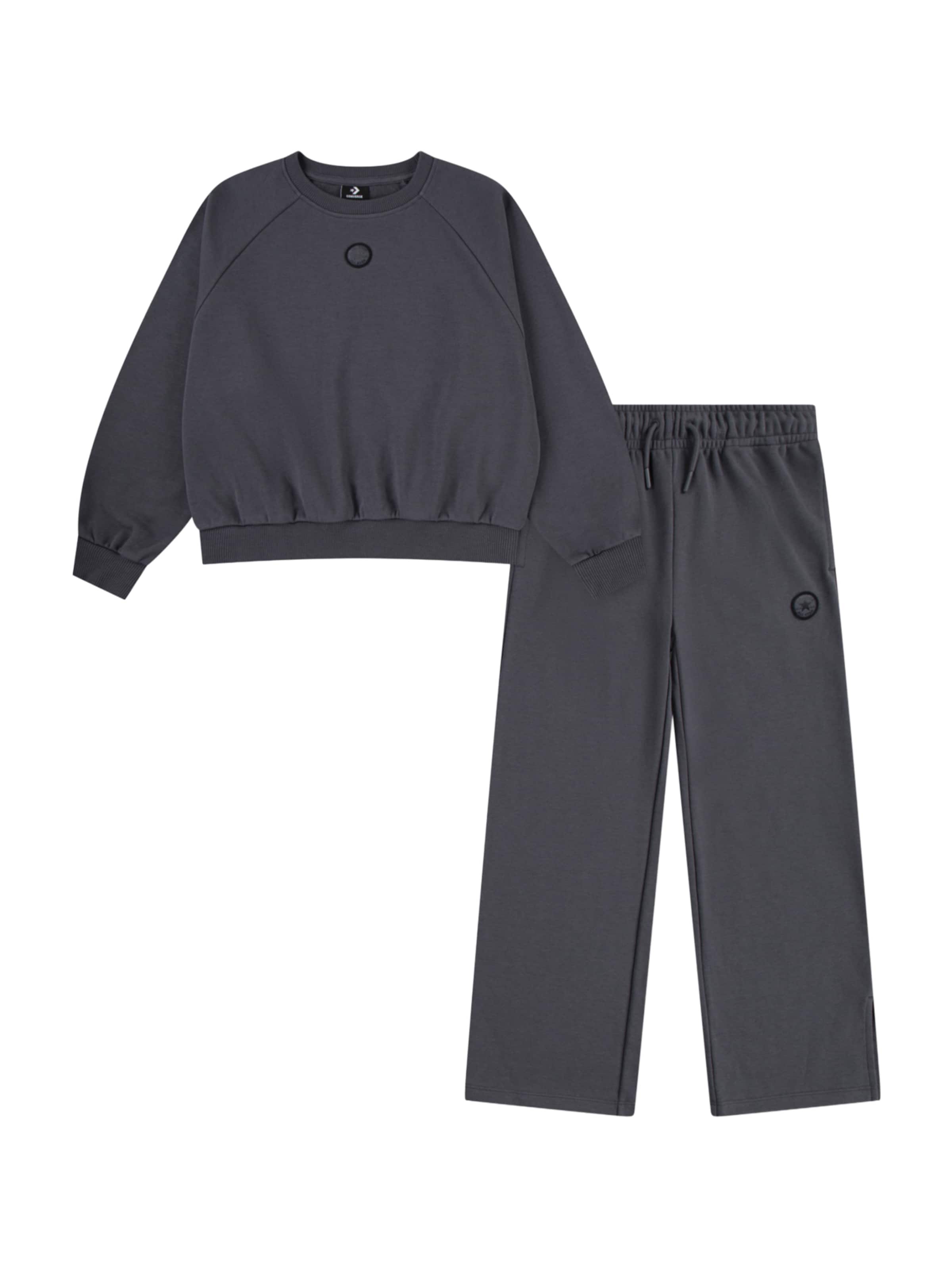 CONVERSE Облекло за бягане в сиво: отпред