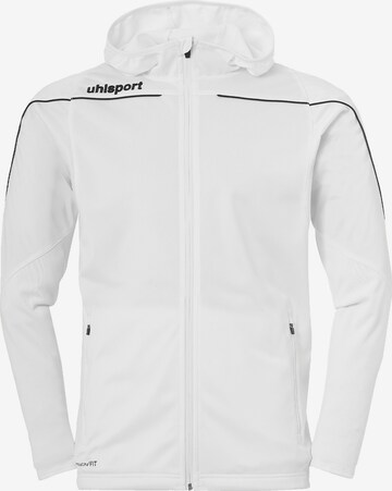 UHLSPORT Athletic Jacket in White: front