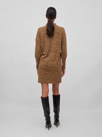 VILA Knitted dress 'Freja' in Brown