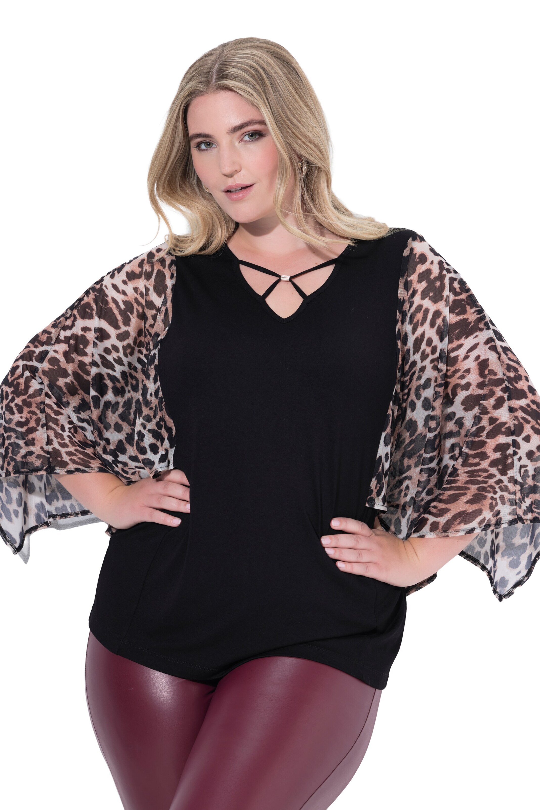 MIAMODA Blouse in Zwart: voorkant