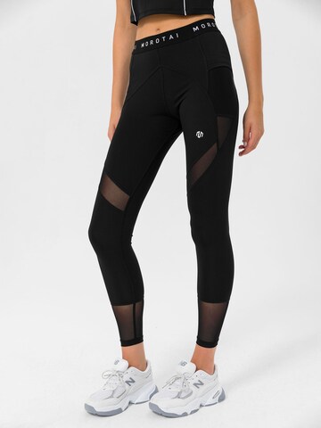MOROTAI Skinny Sportbroek 'Naka' in Zwart