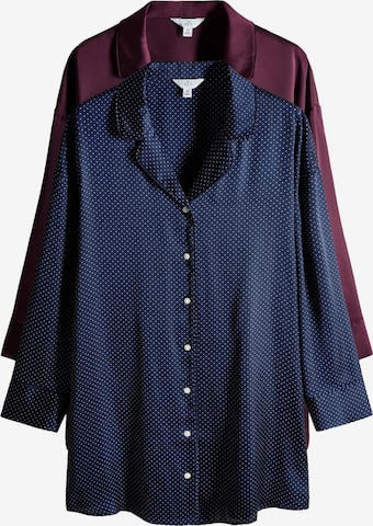 The SetSpavaćica košulja - plava boja: prednji dio