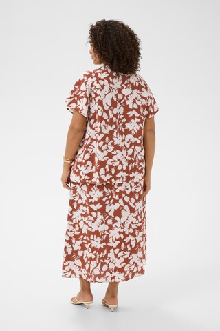 KAFFE CURVE Bluse 'KCEvia' in Braun
